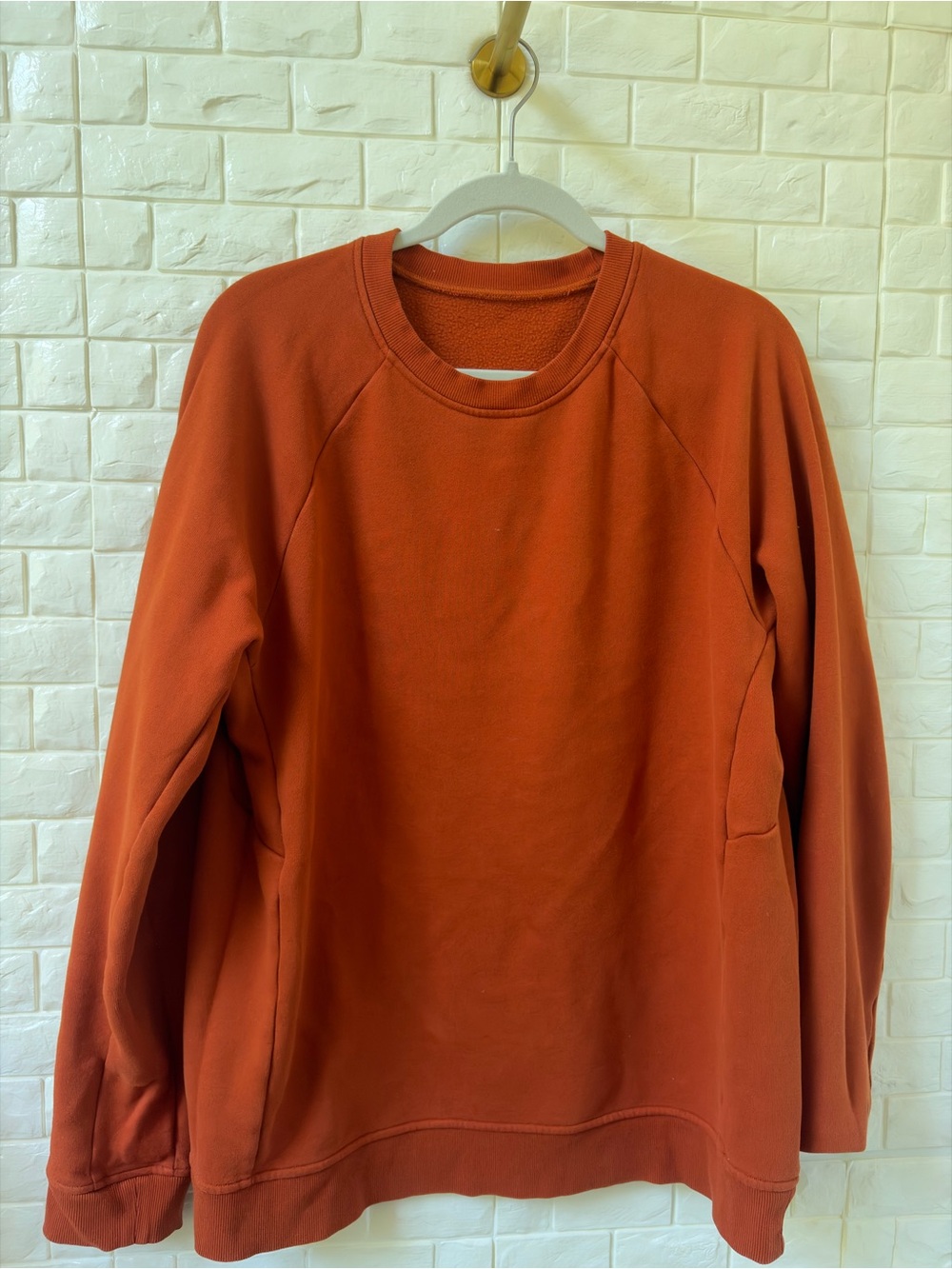 lululemon athletica Men's Crewneck Sweater — Burnt Orange